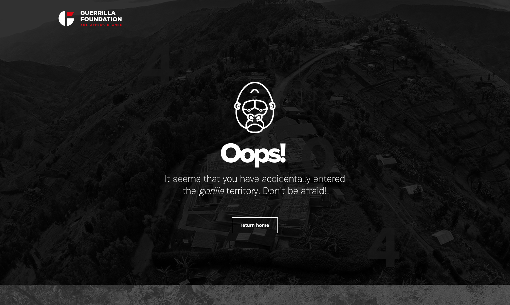 Guerilla Foundation 404 Page