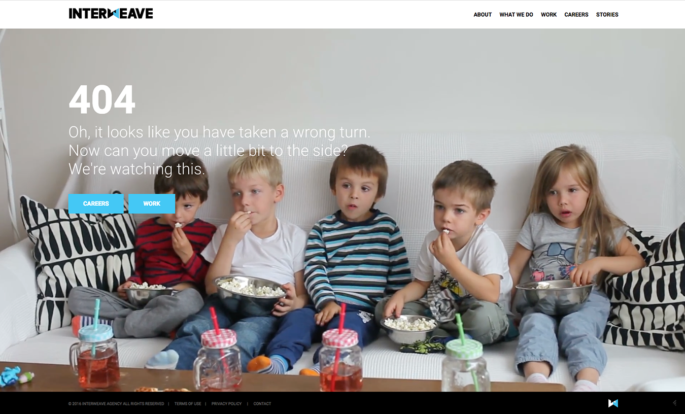 Interweave Digital Agency 404 Page